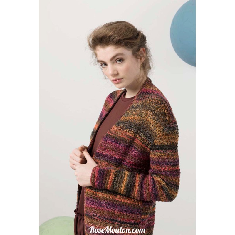 Modèle manteau 38 catalogue FAM 247 Lang Yarns