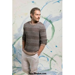 Modèle pullover homme 1 catalogue FAM 252 Lang Yarns