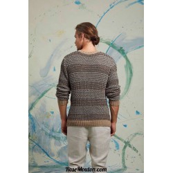 Modèle pullover homme 1 catalogue FAM 252 Lang Yarns