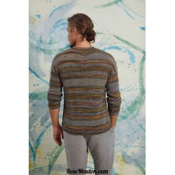 Modèle pullover homme 27 catalogue FAM 252 Lang Yarns