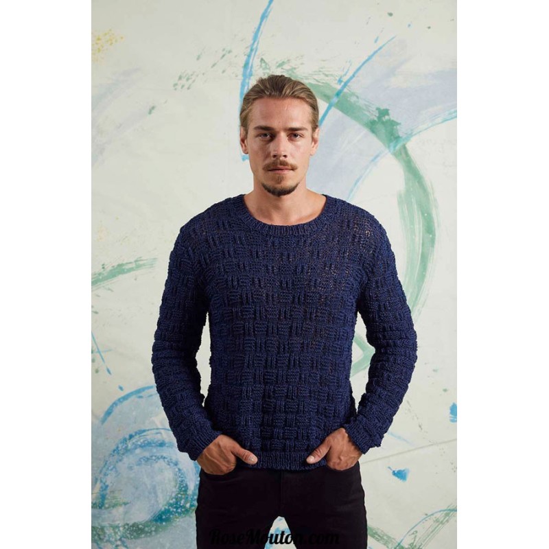 Modèle pullover homme 33 catalogue FAM 252 Lang Yarns