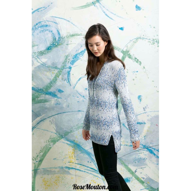 Modèle pullover 36 catalogue FAM 252 Lang Yarns