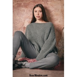 Modèle pullover 27 catalogue FAM 256 Lang Yarns