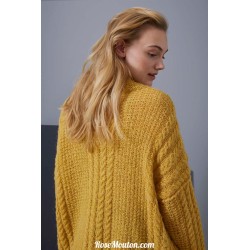 Modèle pullover oversize 50 catalogue FAM 255 Lang Yarns