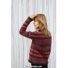 Modèle pullover femme 1 catalogue Punto 6 JACQUARD Lang Yarns