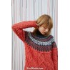 Modèle pullover 5 catalogue Punto 6 JACQUARD Lang Yarns