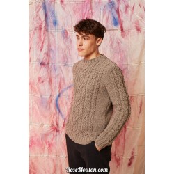 Modèle pullover homme 59 catalogue FAM 261 Lang Yarns