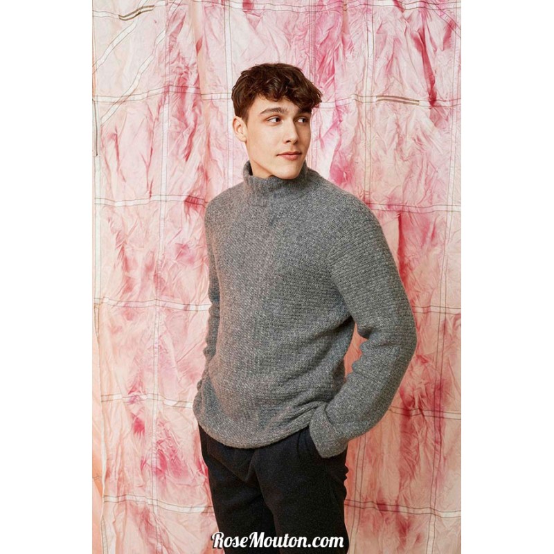 Modèle pullover homme 65 catalogue FAM 261 Lang Yarns