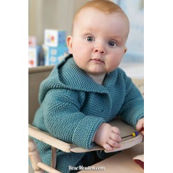 Modèle gilet à capuche 11 Punto 17 LAYETTE Lang Yarns