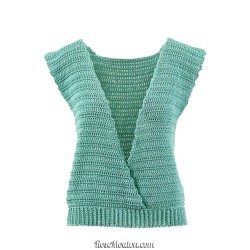 Modèle top au crochet 22 catalogue FAM 264 Lang Yarns