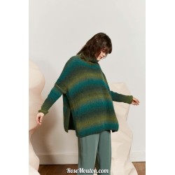 Modèle poncho pullover 47 catalogue FAM 265 Lang Yarns