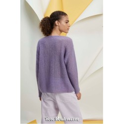 Modèle pullover 2 mohair et soie catalogue FAM 267 Lang Yarns