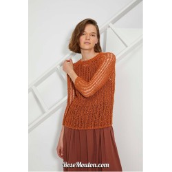 Modèle pullover 52 catalogue FAM 267 Lang Yarns