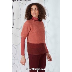 Modèle pullover mc 12 catalogue FAM 269 Lang Yarns