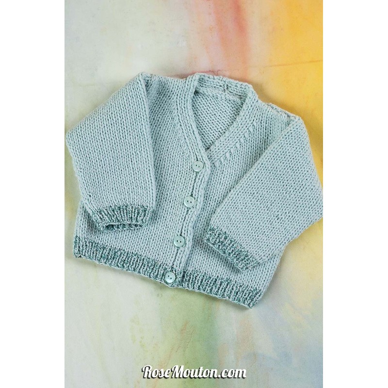 Modèle veste 16 Punto 35 LAYETTE MERINO 200 Lang Yarns