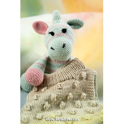 Modèle licorne 8 Punto 35 LAYETTE MERINO 200 Lang Yarns