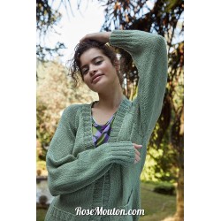 Modèle cardigan 23 catalogue FAM 273 Lang Yarns