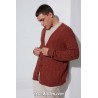 Modèle cardigan homme 48 catalogue FAM 272 Lang Yarns