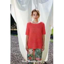 Modèle pull manches courtes 34 catalogue FAM 272 Lang Yarns