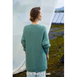 Modèle cardigan 30 catalogue FAM 272 Lang Yarns