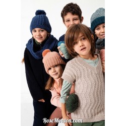 Modèle loop (snood) 4 Punto 41 KIDS ATLANTIS Lang Yarns