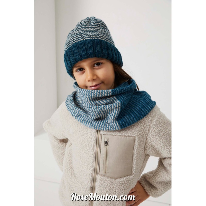 Modèle loop (snood) 2 Punto 41 KIDS ATLANTIS Lang Yarns