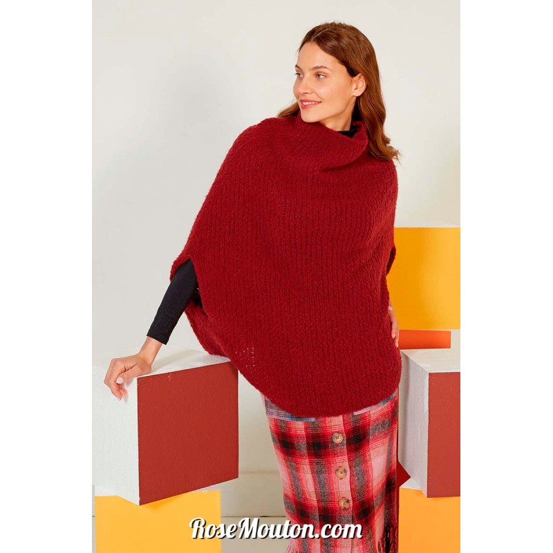 Modèle poncho 68 catalogue FAM 274 Lang Yarns