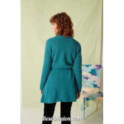 Modèle cardigan 48 catalogue FAM 274 Lang Yarns