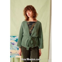 Modèle cardigan 41 catalogue FAM 274 Lang Yarns