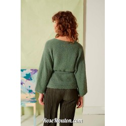 Modèle cardigan 41 catalogue FAM 274 Lang Yarns