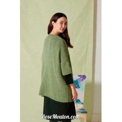 Modèle cardigan 40 catalogue FAM 274 Lang Yarns