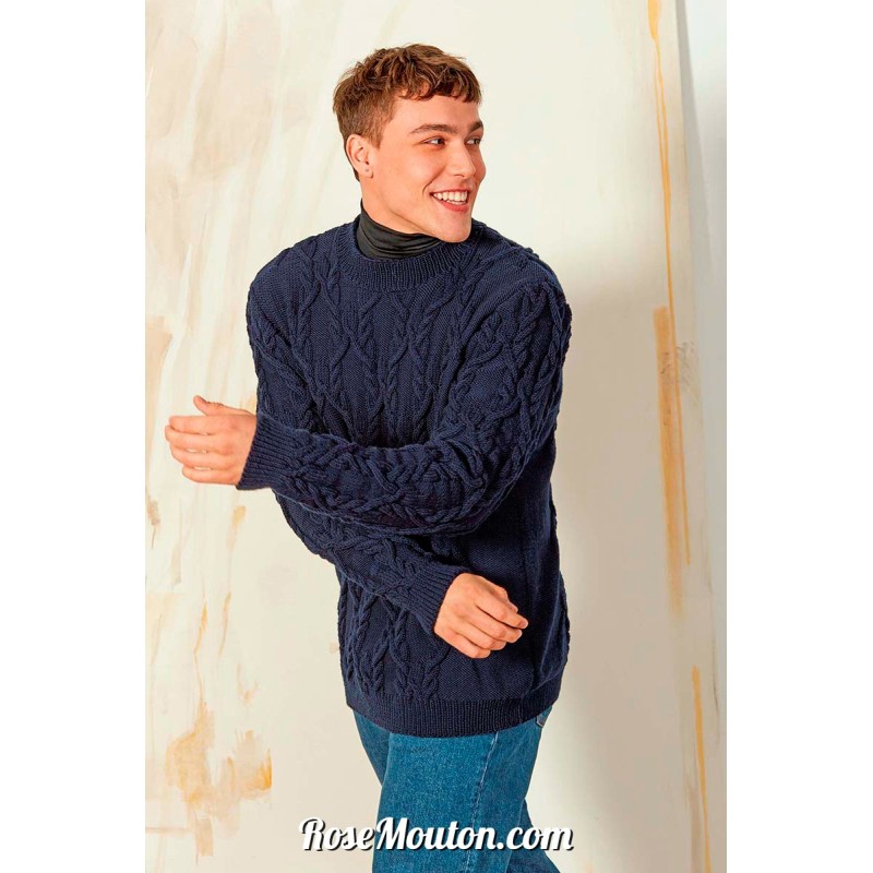 Modèle pullover homme 10 Punto 44 HOMME Lang Yarns