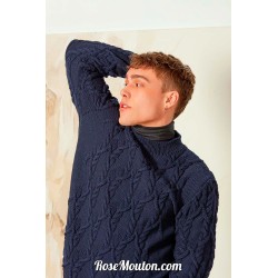 Modèle pullover homme 10 Punto 44 HOMME Lang Yarns