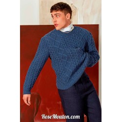 Modèle pullover homme 8 Punto 44 HOMME Lang Yarns