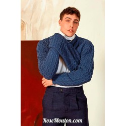 Modèle pullover homme 8 Punto 44 HOMME Lang Yarns