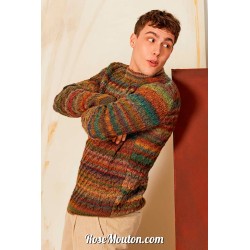 Modèle pullover homme 3 Punto 44 HOMME Lang Yarns