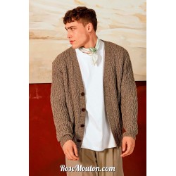 Modèle cardigan homme 1 Punto 44 HOMME Lang Yarns