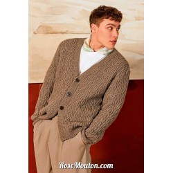 Modèle cardigan homme 1 Punto 44 HOMME Lang Yarns