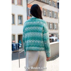 Modèle cardigan 2 Punto 47 SNOWFLAKE Lang Yarns