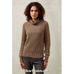 Modèle pullover à col roulé 6 Punto 48 TOP DOWN Lang Yarns