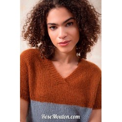 Modèle pull sans manches col en v 4 Punto 48 TOP DOWN Lang Yarns