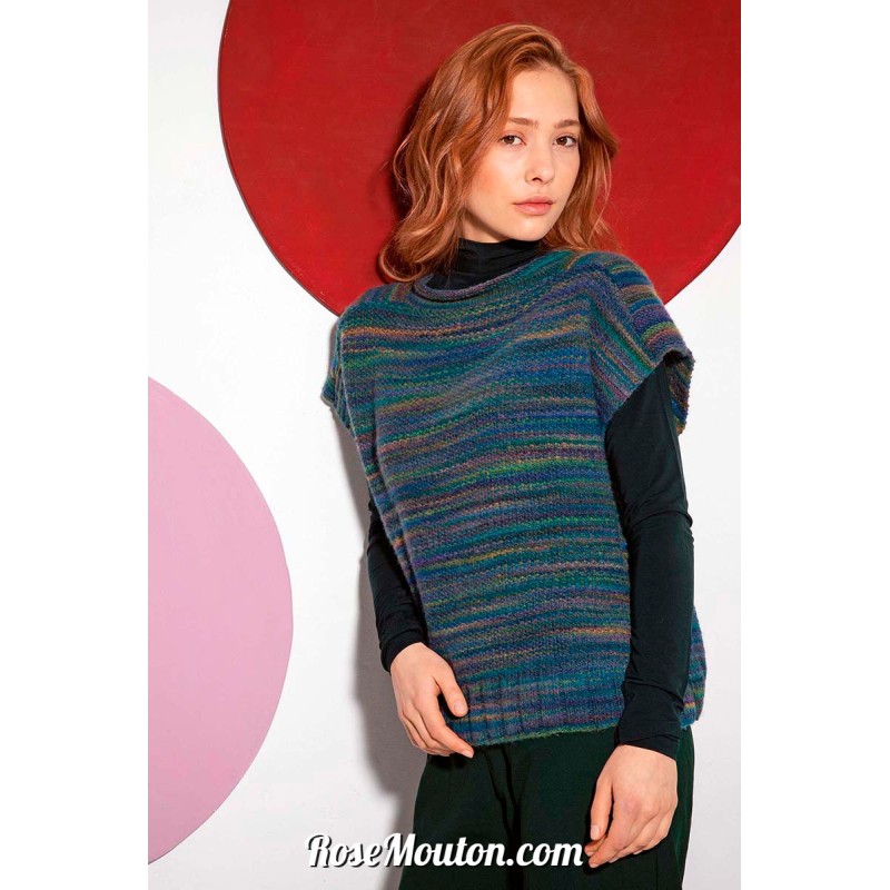 Modèle pull sans manches 6 Punto 49 REINA Lang Yarns