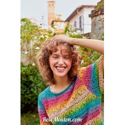 Modèle pull manches courtes 6 Punto 57 LINELLO Lang Yarns