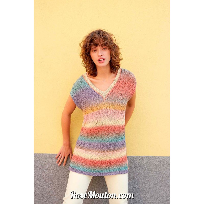 Modèle pull sans manches 2 Punto 50 PARADISE Lang Yarns