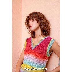 Modèle pull sans manches 1 Punto 50 PARADISE Lang Yarns