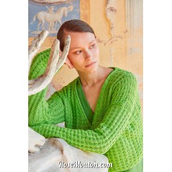 Modèle cardigan 12 catalogue FAM 277 Lang Yarns