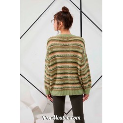 Modèle pullover 36 catalogue FAM 276 Lang Yarns