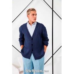 Modèle gilet homme 30 catalogue FAM 276 Lang Yarns