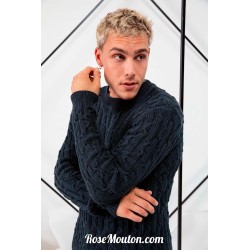 Modèle pullover homme 27 catalogue FAM 276 Lang Yarns