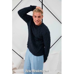 Modèle pullover homme 27 catalogue FAM 276 Lang Yarns